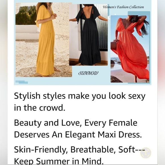 Summer Maxi Dress #900, 901, 902 - Picture 14 of 14